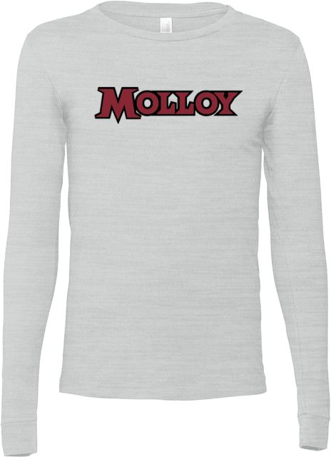 Molloy University Bella + Canvas Jersey Cotton Long Sleeve T Shirt Molloy Wordmark - ONLINE ONLY