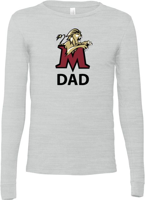 Molloy University Bella + Canvas Jersey Cotton Long Sleeve T Shirt Dad - ONLINE ONLY