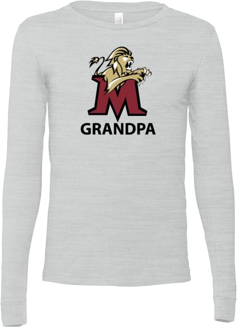 Molloy University Bella + Canvas Jersey Cotton Long Sleeve T Shirt Grandpa - ONLINE ONLY
