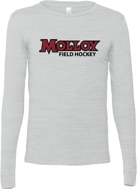 Molloy University Bella + Canvas Jersey Cotton Long Sleeve T Shirt Wordmark Field Hockey - ONLINE ONLY