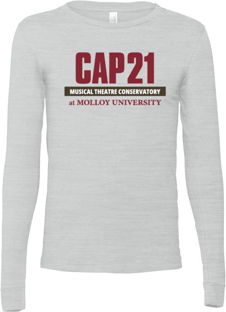 Molloy University Bella + Canvas Jersey Cotton Long Sleeve T Shirt Molloy University Cap 21 - ONLINE ONLY