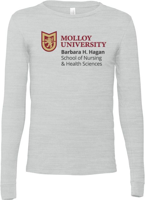 Molloy University Bella + Canvas Jersey Cotton Long Sleeve T Shirt Molloy Unviersity School of Nursing - ONLINE ONLY