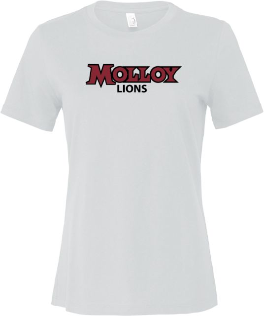 Molloy University Bella + Canvas Womens Relaxed Cotton T Shirt Wordmark Lions - ONLINE ONLY