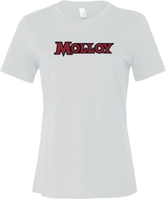 Molloy University Bella + Canvas Womens Relaxed Cotton T Shirt Molloy Wordmark - ONLINE ONLY