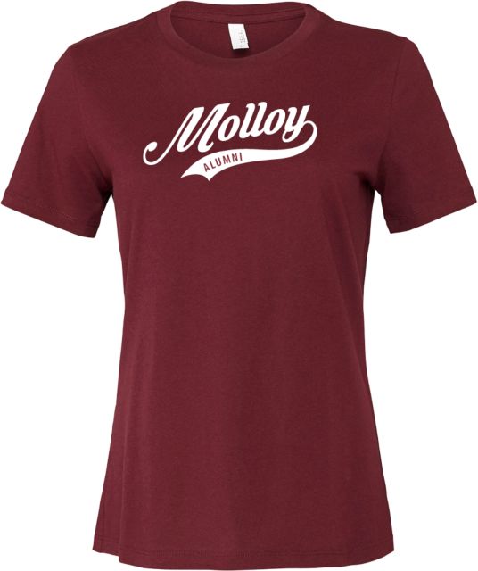Molloy University Bella + Canvas Womens Relaxed Cotton T Shirt Alumni Script - ONLINE ONLY