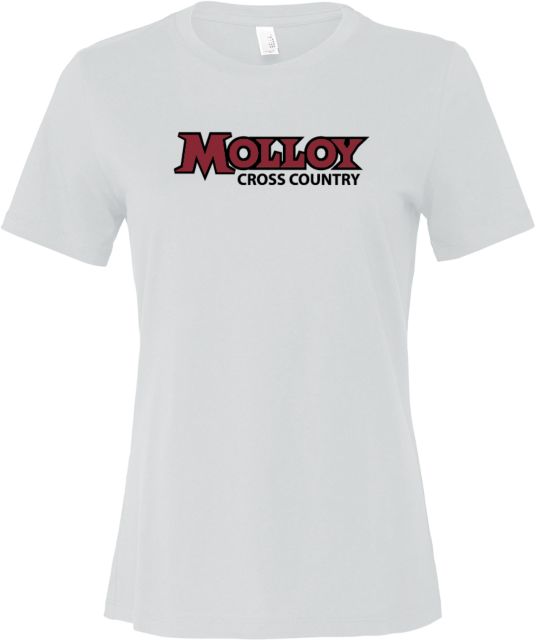 Molloy University Bella + Canvas Womens Relaxed Cotton T Shirt Wordmark Cross Country - ONLINE ONLY