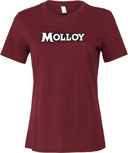 Molloy University Bella + Canvas Womens Relaxed Cotton T Shirt Molloy Wordmark - ONLINE ONLY