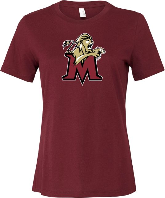 Molloy University Bella + Canvas Womens Relaxed Cotton T Shirt Lion with M - ONLINE ONLY