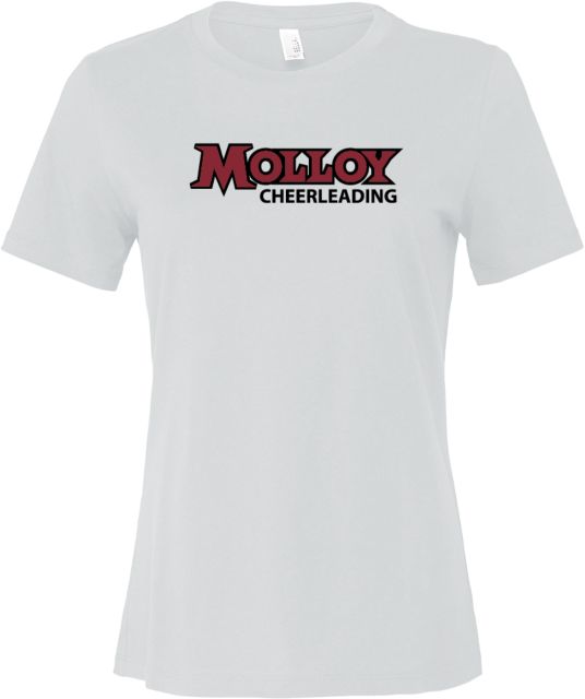 Molloy University Bella + Canvas Womens Relaxed Cotton T Shirt Wordmark Cheerleading - ONLINE ONLY