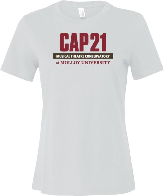Molloy University Bella + Canvas Womens Relaxed Cotton T Shirt Molloy University Cap 21 - ONLINE ONLY