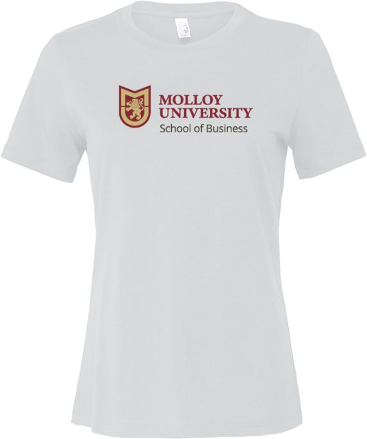 Molloy University Bella + Canvas Womens Relaxed Cotton T Shirt Molloy Unviersity School of Business - ONLINE ONLY