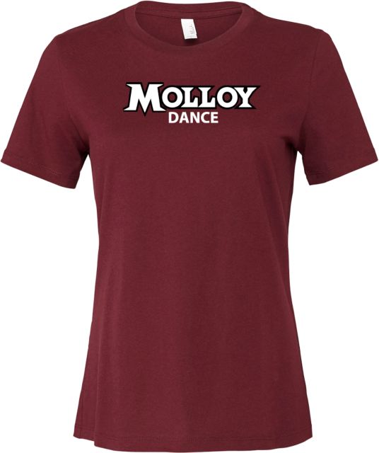 Molloy University Bella + Canvas Womens Relaxed Cotton T Shirt Wordmark Dance - ONLINE ONLY