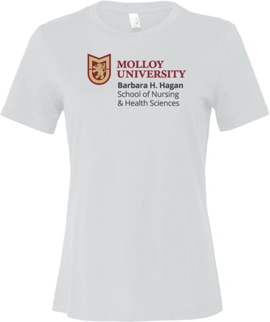 Molloy University Bella + Canvas Womens Relaxed Cotton T Shirt Molloy Unviersity School of Nursing - ONLINE ONLY