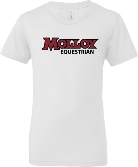 Molloy University Bella + Canvas Youth Jersey T Shirt Wordmark Equestrian - ONLINE ONLY