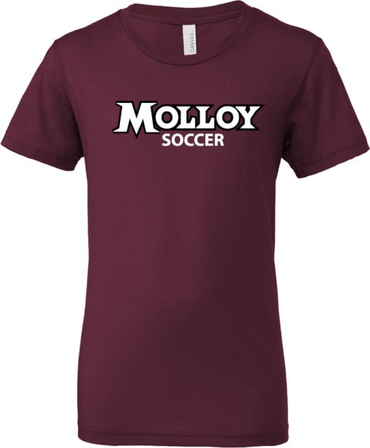 Molloy University Bella + Canvas Youth Jersey T Shirt Wordmark Soccer - ONLINE ONLY