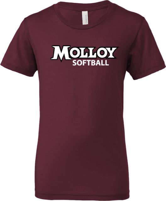 Molloy University Bella + Canvas Youth Jersey T Shirt Wordmark Softball - ONLINE ONLY