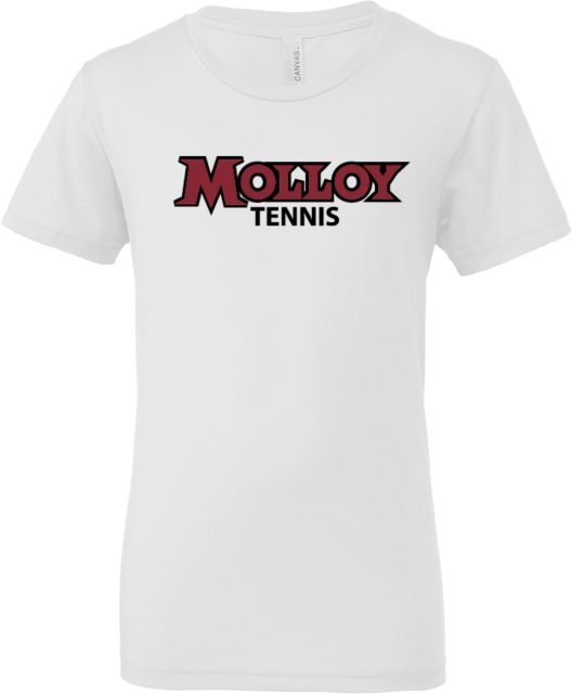 Molloy University Bella + Canvas Youth Jersey T Shirt Wordmark Tennis - ONLINE ONLY