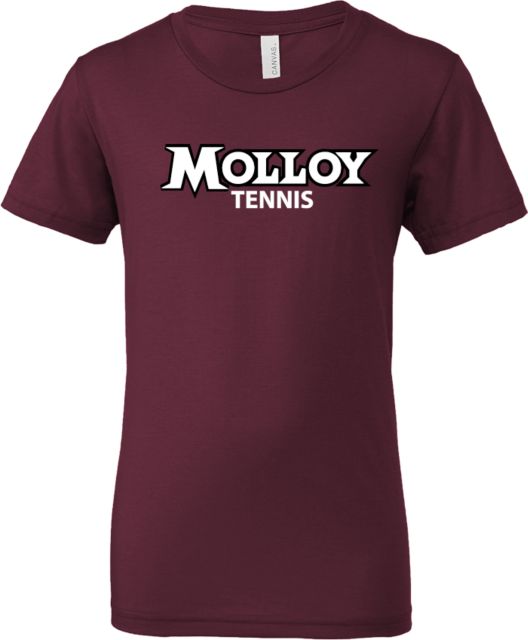 Molloy University Bella + Canvas Youth Jersey T Shirt Wordmark Tennis - ONLINE ONLY