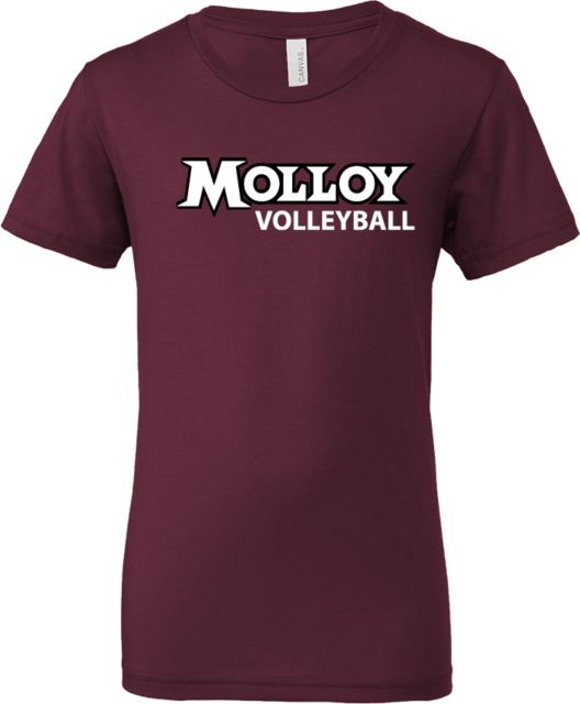 Molloy University Bella + Canvas Youth Jersey T Shirt Wordmark Volleyball - ONLINE ONLY