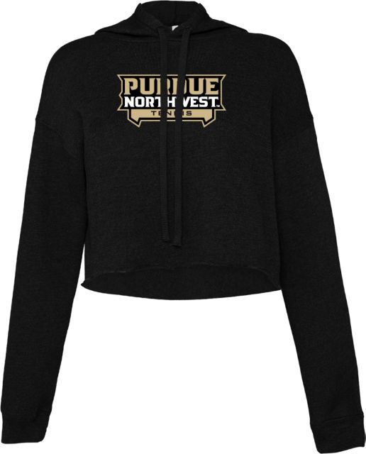 Purdue Northwest Bella + Canvas Cropped Fleece Hood Tennis PNW - ONLINE ONLY