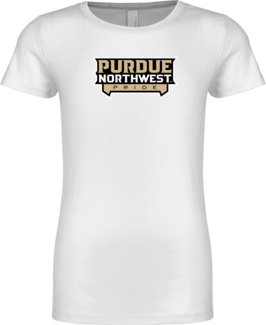 Purdue Northwest Next Level Girls Fashion Fit T Shirt Pride Athletic Wordmark - ONLINE ONLY