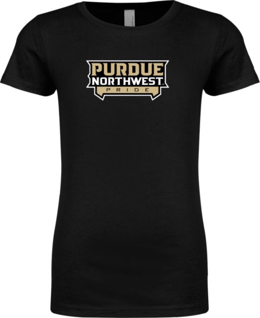 Purdue Northwest Next Level Girls Fashion Fit T Shirt Pride Athletic Wordmark - ONLINE ONLY