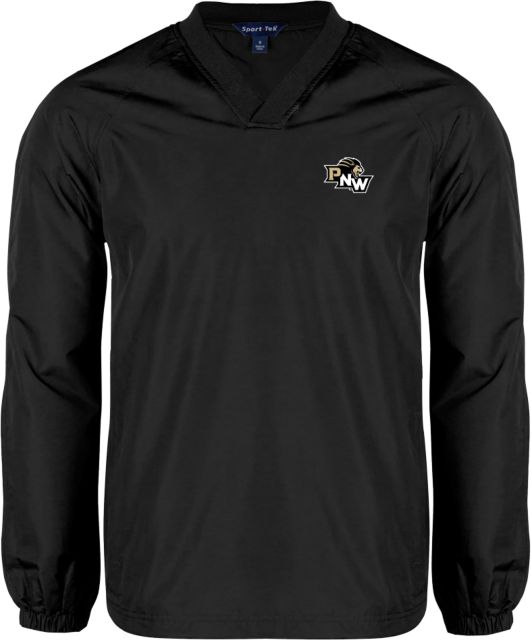 Purdue Northwest V Neck Raglan Windshirt PNW Mascot Head - ONLINE ONLY