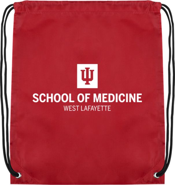 Indiana Cardinal Drawstring Backpack School of Medicine - IU West Lafayette Vertical - ONLINE ONLY