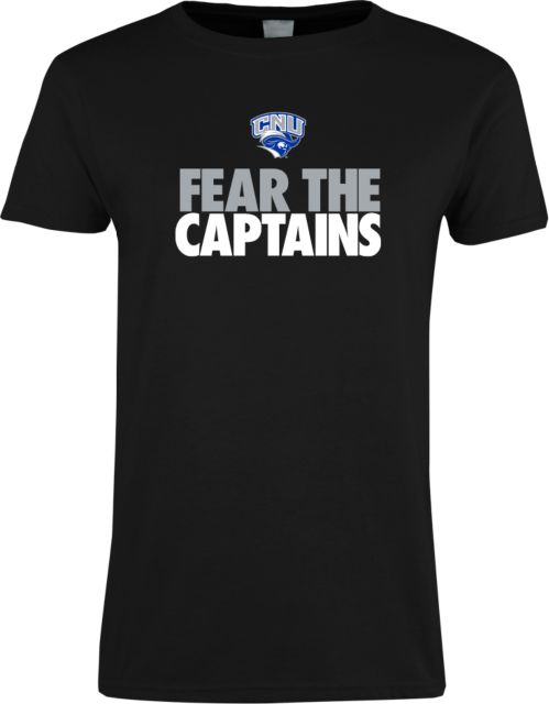 Christopher Newport Ladies T Shirt Fear The Captains - ONLINE ONLY