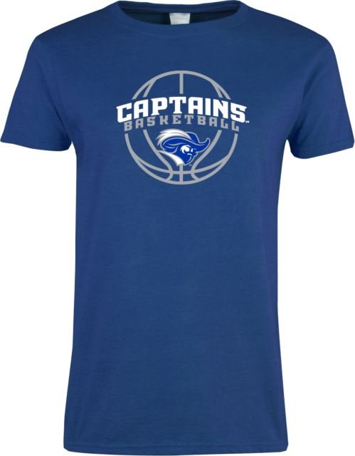 Christopher Newport Ladies T Shirt Captains Basketball Arched w/ Ball - ONLINE ONLY