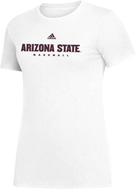 Arizona State Adidas Women's Cotton Tee Arizona State Baseball - ONLINE ONLY