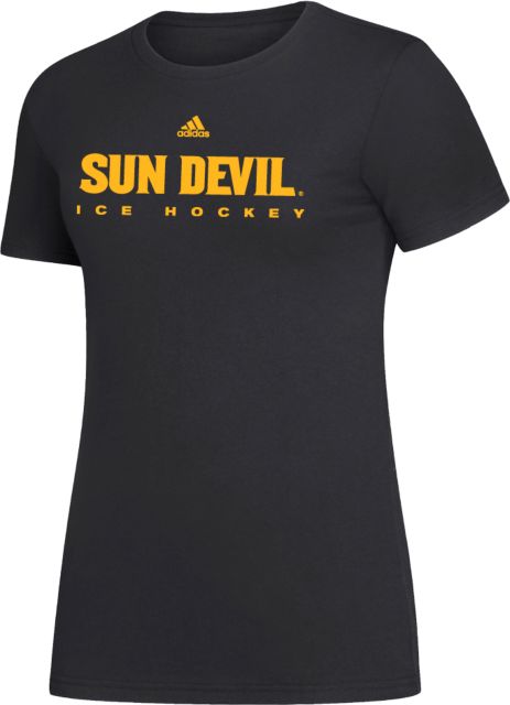 Arizona State Adidas Womens Cotton Tee Sun Devil Ice Hockey - ONLINE ONLY