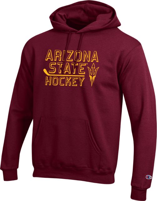 Arizona State Champion Fleece Hoodie Arizona State Hockey Hockey Stick ONLINE ONLY Arizona State University