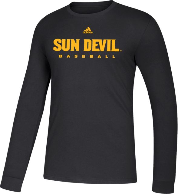 Arizona State Adidas Amplifier Long Sleeve Tee Sun Devil Baseball - ONLINE ONLY