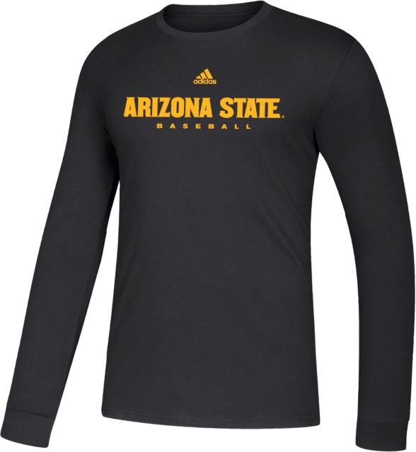 Arizona State Adidas Amplifier Long Sleeve Tee Arizona State Baseball - ONLINE ONLY