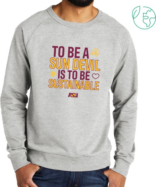 Arizona State Allmade Light Organic French Terry Crewneck Sweatshirt To Be Sustainable - ONLINE ONLY