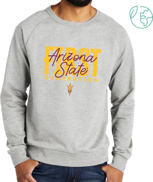 Arizona State Allmade Light Organic French Terry Crewneck Sweatshirt Arizona State - First Generation - ONLINE ONLY