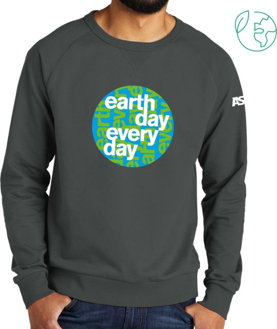 Arizona State Allmade Dark Organic French Terry Crewneck Sweatshirt ASU Earth Day Every Day - ONLINE ONLY