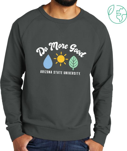 Arizona State Allmade Dark Organic French Terry Crewneck Sweatshirt Do More Good - ONLINE ONLY