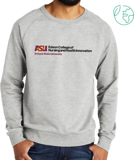 Arizona State Organic French Terry Crewneck Sweatshirt Edson College of  Nursing and Health Innovation - ONLINE ONLY