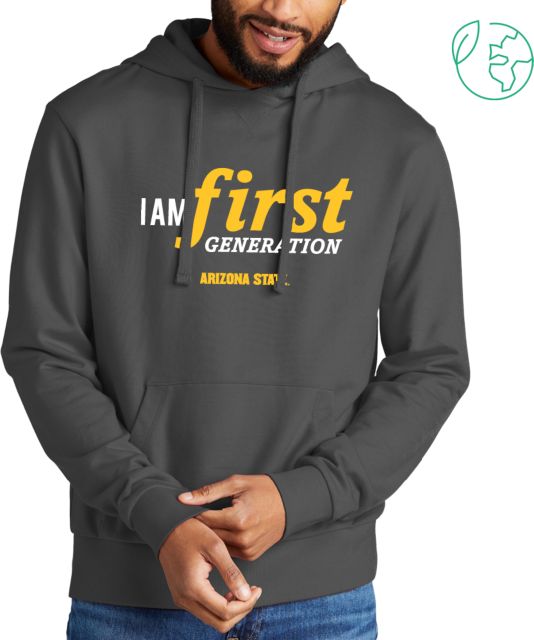 Arizona State Allmade Dark Organic French Terry Pullover Hoodie Arizona State - I Am First Generation - ONLINE ONLY