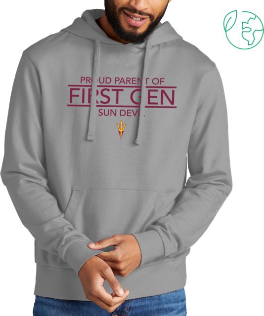 Arizona State Allmade Light Organic French Terry Pullover Hoodie Arizona State - Proud Parent of First Gen - ONLINE ONLY