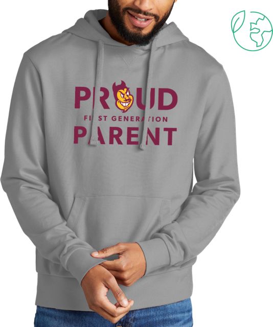 Arizona State Allmade Light Organic French Terry Pullover Hoodie Arizona State - Proud First Generation Parent - ONLINE ONLY