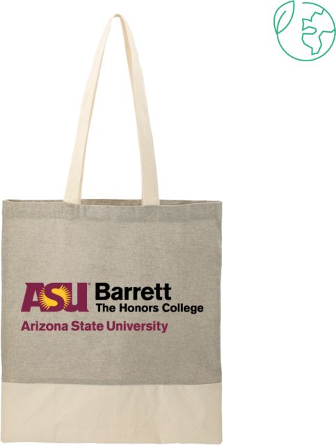 Arizona State Split Recycled Cotton Twill Convention Tote Barrett The Honors College - ONLINE ONLY