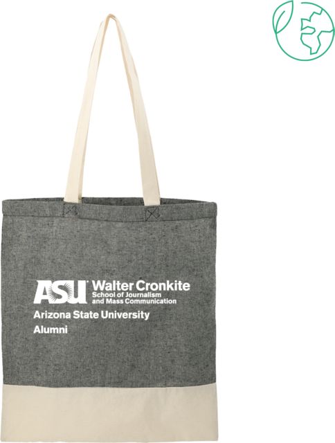 Arizona State Split Recycled Cotton Twill Convention Tote Walter Cronkite School of Journalism and Mass Communication Alumni - ONLINE ONLY