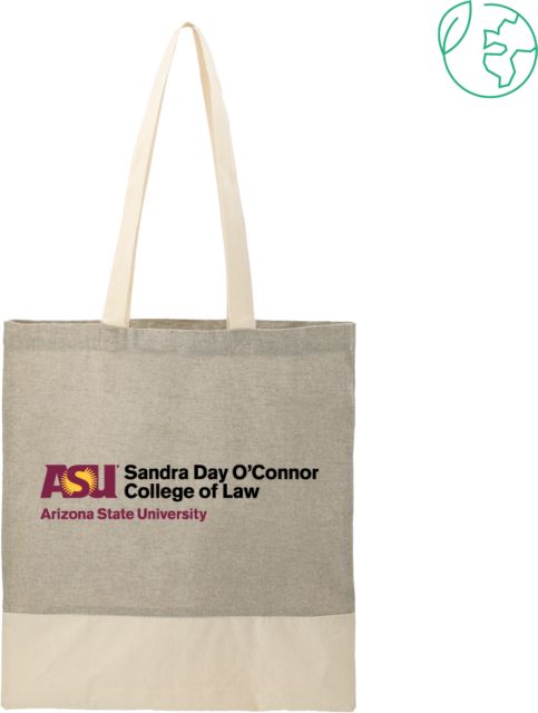Arizona State Split Recycled Cotton Twill Convention Tote Sandra Day O'Connor College of Law - ONLINE ONLY
