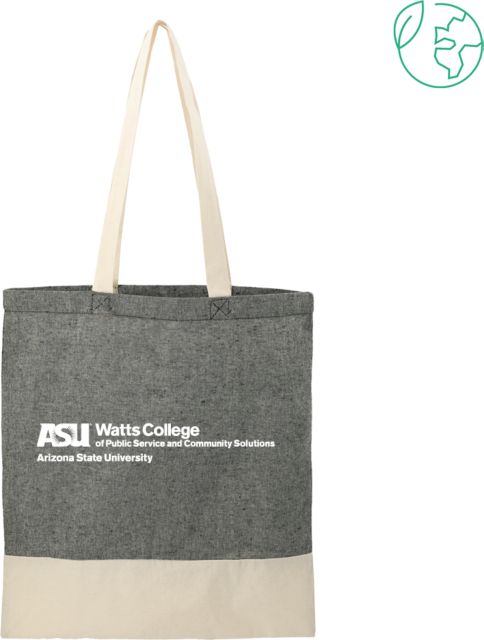 Arizona State Split Recycled Cotton Twill Convention Tote Watts College - ONLINE ONLY