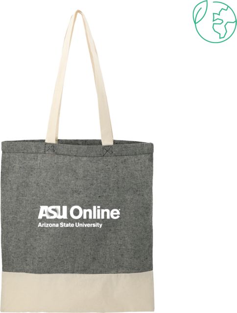 Arizona State Split Recycled Cotton Twill Convention Tote ASU Online -  ONLINE ONLY