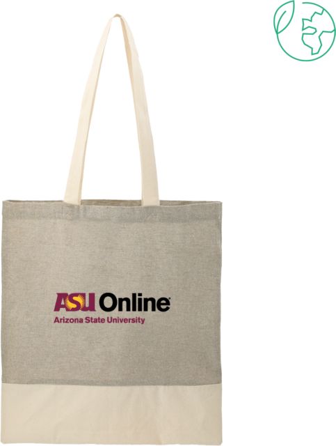 Arizona State Split Recycled Cotton Twill Convention Tote ASU Online -  ONLINE ONLY