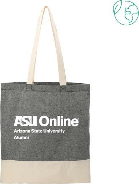 Arizona State Split Recycled Cotton Twill Convention Tote ASU Online Alumni - ONLINE ONLY